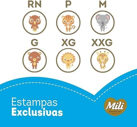 Imagem de Kit 2 Fralda Infantil Love & Care G Mega 48 Unidades - Mili