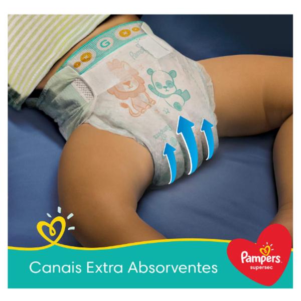 Imagem de Kit 2 FRALDAS PAMPERS SUPERSEC XXG COM 64 UNIDADES