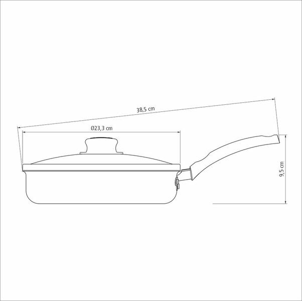 Kit 2 Frigideiras Antiaderente Alumínio Tampa de Vidro Tramontina Turin 22cm 1,7L Imagem de Kit 2 Frigideiras Antiaderente Alumínio Tampa de Vidro Tramontina Turin 22cm 1,7L