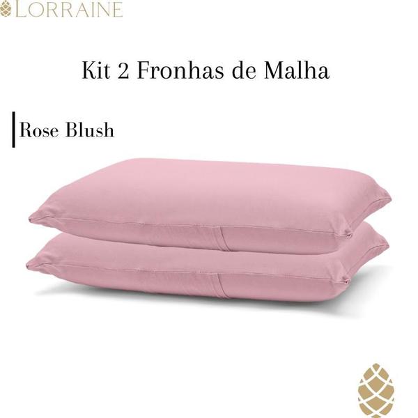 Imagem de Kit 2 Fronhas Malha Penteada 100% Algodão Buettner Basic