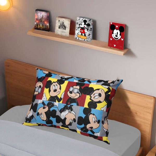 Imagem de Kit 2 Fronhas Mickey E Minnie Infantil Meninas e Meninos 48cm x 68cm Portallar