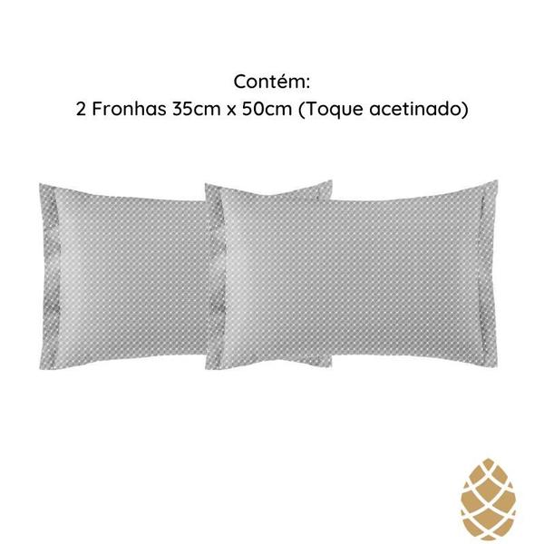 Imagem de Kit 2 Fronhas Toque Acetinado 35x50 Altenburg Anti-Pilling