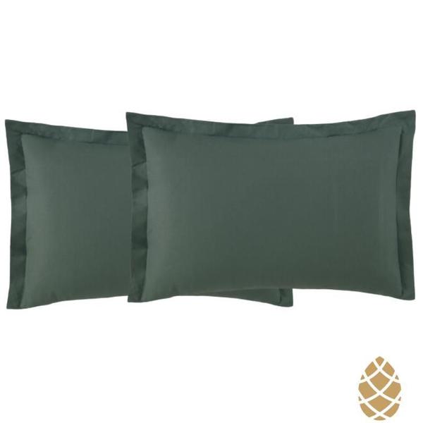 Imagem de Kit 2 Fronhas Toque Acetinado 50X70 Altenburg Verde Granito