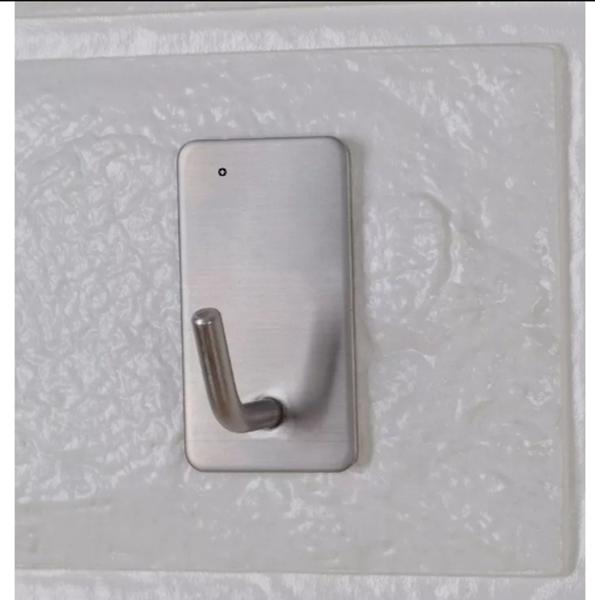 Kit 2 Ganchos Cabide Aço Inox Resistente Casa, Cozinha, Banheiro - RGM Imagem de Kit 2 Ganchos Cabide Aço Inox Resistente Casa, Cozinha, Banheiro