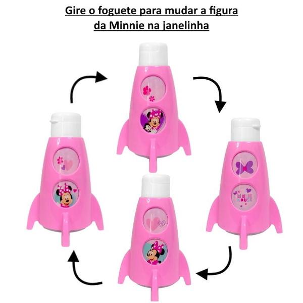 Kit 2 Garrafa de Foguete Infantil Giratória Minnie e Mickey Plasútil Imagem de Kit 2 Garrafa de Foguete Infantil Giratória Minnie e Mickey Plasútil
