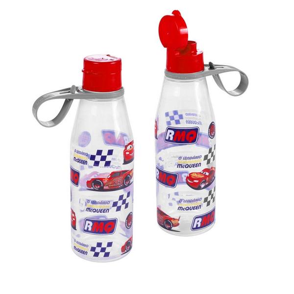 Imagem de Kit 2 Garrafa Hidratação Adulto Infantil Relâmpago Mcqueen Carros