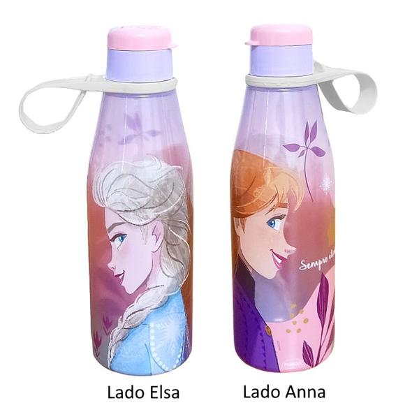 Imagem de Kit 2 Garrafas de 530ml Frozen Disney Estampada Livre BPA