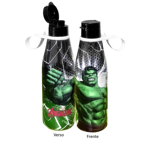 Imagem de Kit 2 Garrafas Infantil e Adulto Hidratação Hulk Plasútil 