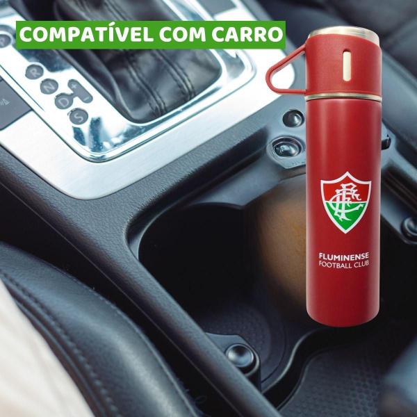 Imagem de Kit 2 Garrafas Térmica 420Ml 6 Canecas G Quente Frio Vácuo