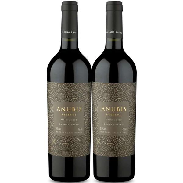 Imagem de Kit 2 Garrafas Vinho Tinto Anubis Reserva Malbec 750ml