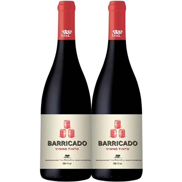 Imagem de Kit 2 Garrafas Vinho Tinto Portugues Barricado 750 ml