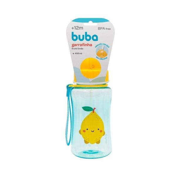 Imagem de Kit 2 Garrafinhas Infantil 400 Ml Buba 2 Canudos Extra