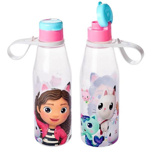 Imagem de Kit 2 Garrafinhas Infantil a Casa Mágica da Gabby 530ml Plasútil para Meninas