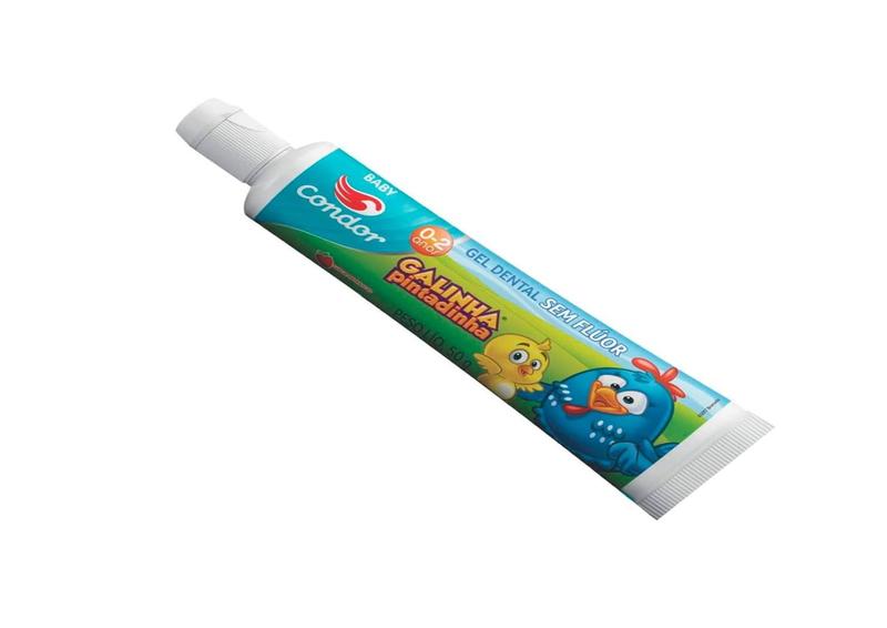 Imagem de Kit 2 Gel Dental Galinha Pintadinha Sabor Morango - Condor