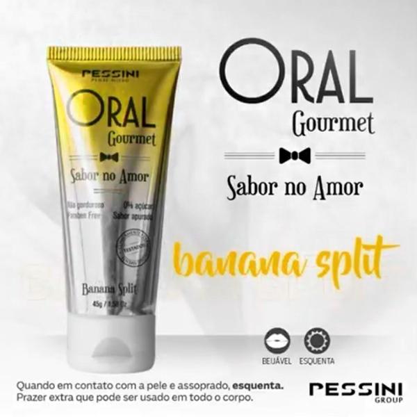 Imagem de Kit 2 Gel Gourmet Banana Split Massagem Beijavel Oral Drinks