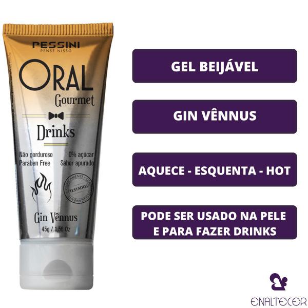 Imagem de Kit 2 Gel Lubrificante Intimo Gourmet Gin Venus Marshmallow