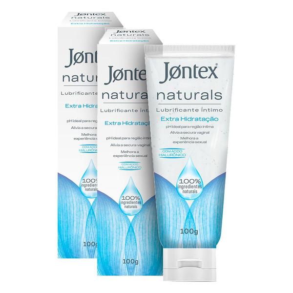 Imagem de Kit 2 Gel Lubrificante Íntimo Jontex Naturals Extra Hidratação 100% Natu