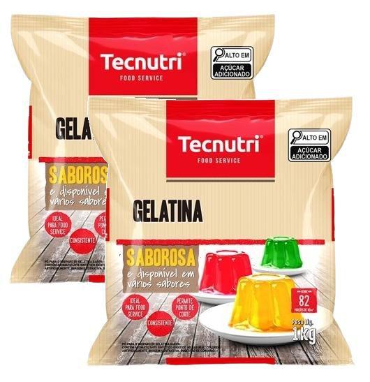 kit 2 GELATINA SOBREMESA SABOR FRAMBOESA TECNUTRI SACHE 1KG Imagem de kit 2 GELATINA SOBREMESA SABOR FRAMBOESA TECNUTRI SACHE 1KG