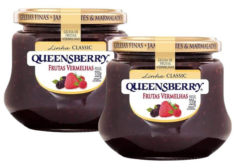 Kit 2 Geléia de Frutas Vermelhas Queensberry Classic 320g Imagem de Kit 2 Geléia de Frutas Vermelhas Queensberry Classic 320g