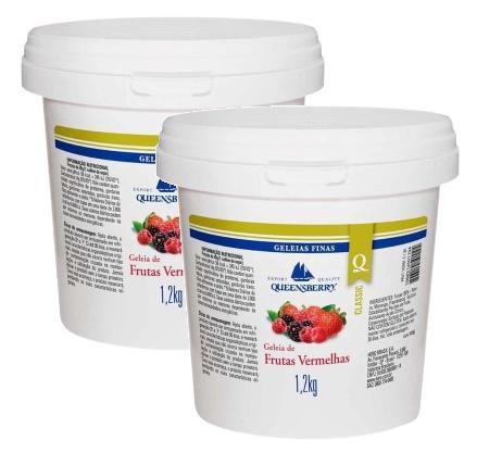 kit 2 Geleia Sabor Frutas Vermelhas Queensberry Gourmet 1,2k Imagem de kit 2 Geleia Sabor Frutas Vermelhas Queensberry Gourmet 1,2k