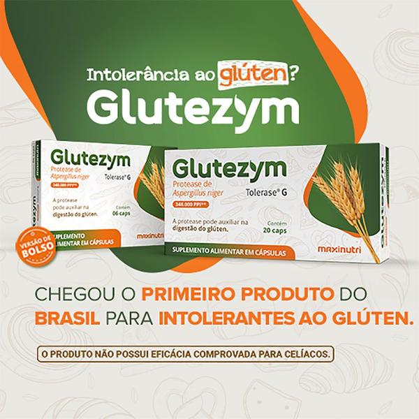 Imagem de Kit 2 Glutezym Auxilia na Intolerância ao Glúten 20 Cápsulas Maxinutri