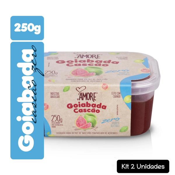 Imagem de Kit 2 Goiabada cascão Zero Açúcar 250g RB Amore