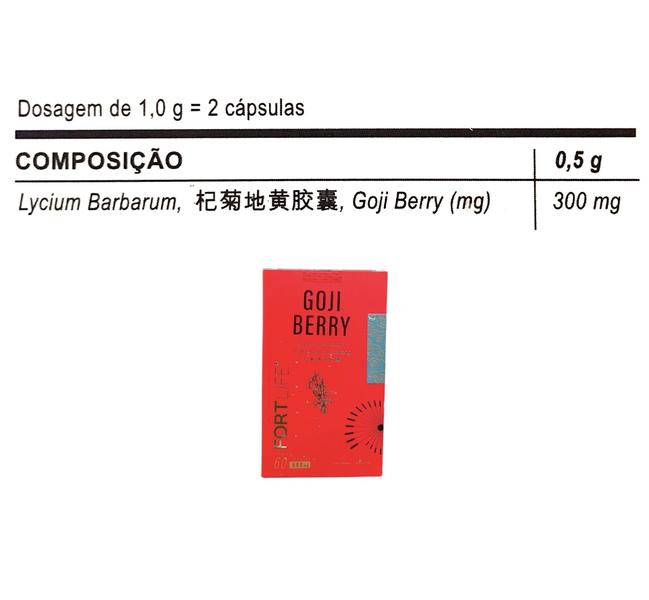 Imagem de Kit 2 Goji Berry Lycium Barbarum 60 Cápsulas - Fortlife