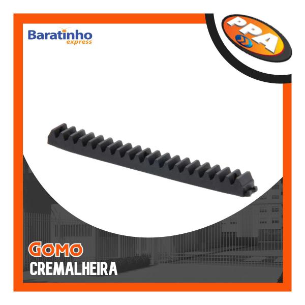 Kit 2 Gomo Cremalheira Preto Módulo 4 Residencial 50cm Ppa Imagem de Kit 2 Gomo Cremalheira Preto Módulo 4 Residencial 50cm Ppa