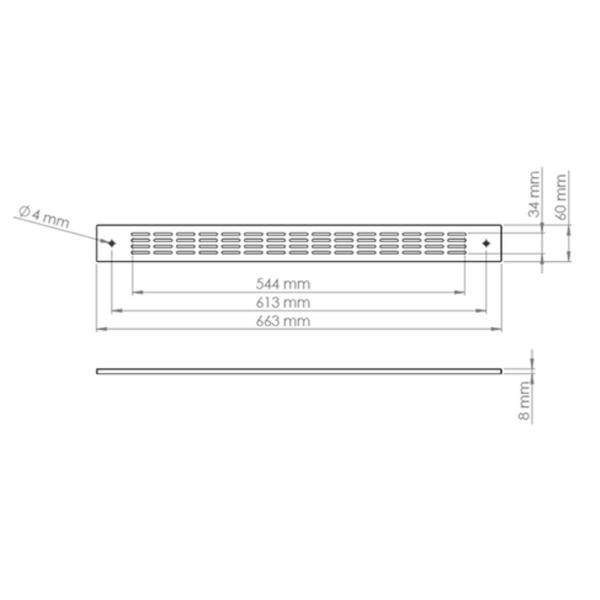 Imagem de Kit 2 Grades De Ventilação Safanelli Forno De Embutir Inox