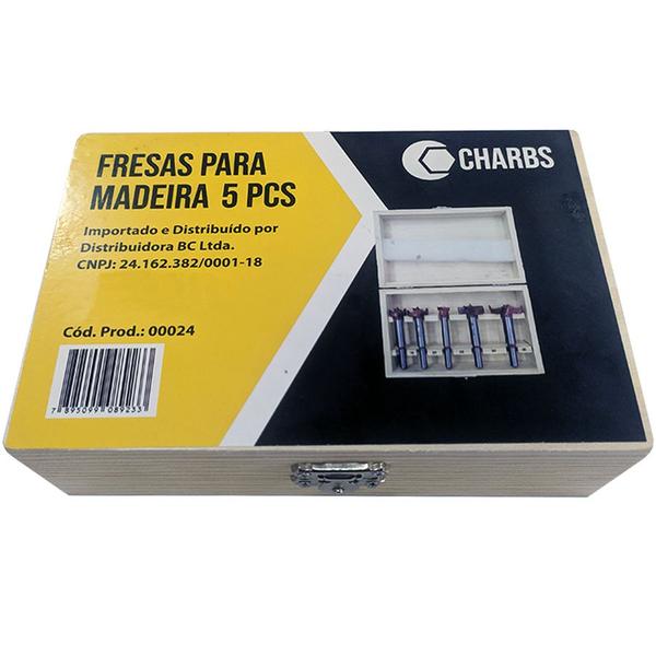 Imagem de Kit 2 Grampos Sargentos Para Canos + 5 Brocas Forstner - CHARBS