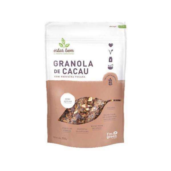 Kit 2 Granola Cacau/Protein S/Açúcar/Glúten Estar Bem 250G Imagem de Kit 2 Granola Cacau/Protein S/Açúcar/Glúten Estar Bem 250G