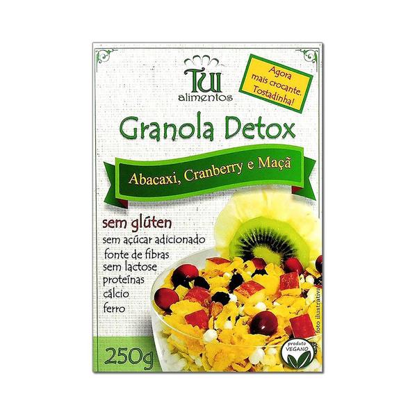 Kit 2 Granola Detox S/ Glúten e S/ Açúcar Tui Alimentos 250g Imagem de Kit 2 Granola Detox S/ Glúten e S/ Açúcar Tui Alimentos 250g