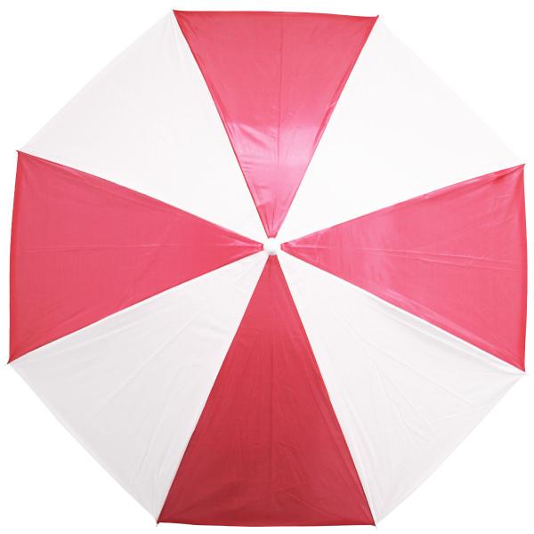 Kit 2 Guarda Sol de Praia Piscina Jardim Camping 1,80 Metros Vermelho/Branco Barato Importway Imagem de Kit 2 Guarda Sol de Praia Piscina Jardim Camping 1,80 Metros Vermelho/Branco Barato Importway