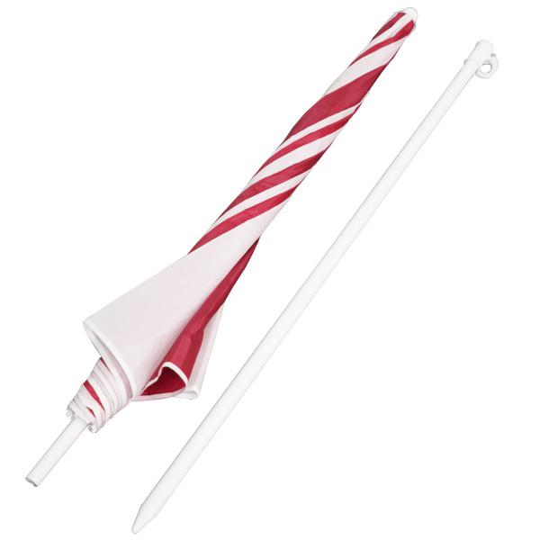 Kit 2 Guarda Sol de Praia Piscina Jardim Camping 1,80 Metros Vermelho/Branco Barato Importway Imagem de Kit 2 Guarda Sol de Praia Piscina Jardim Camping 1,80 Metros Vermelho/Branco Barato Importway