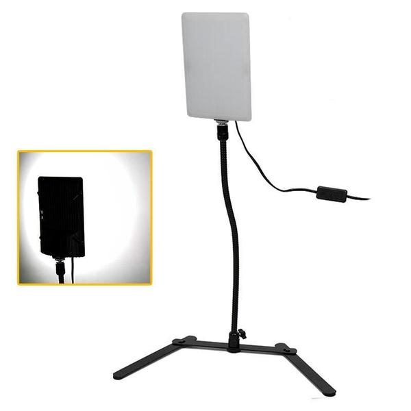 Kit 2 Iluminadores Led 20W + Tripé Regulável 50Cm - Tudoprafoto Imagem de Kit 2 Iluminadores Led 20W + Tripé Regulável 50Cm