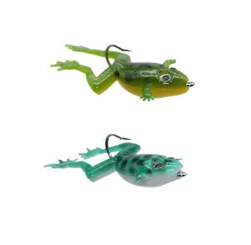 Imagem de Kit 2 Isca Artificial Soft Sapo Frog Maruri Traira Perereca