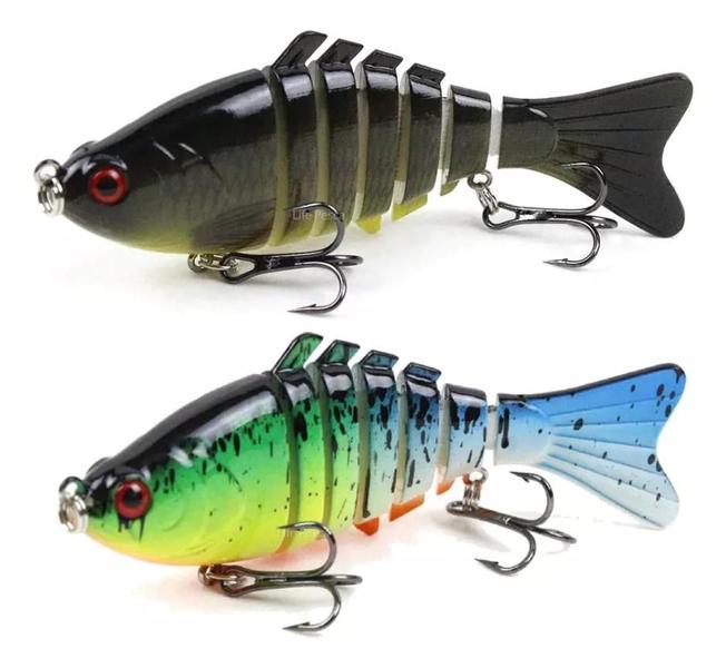 Kit 2 Isca Pesca Artificial Superficíe Meia Água Articulada 10Cm Traíra Lambari Tucunaré Dourado - Cmik Imagem de Kit 2 Isca Pesca Artificial Superficíe Meia Água Articulada 10Cm Traíra Lambari Tucunaré Dourado