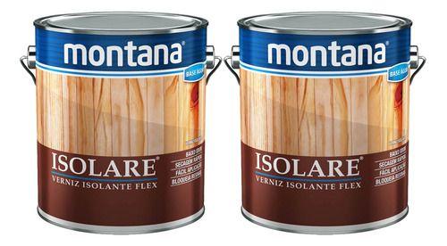 Imagem de Kit 2 Isolare Verniz Flex Base Água Transparente 3,6l Montana