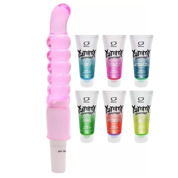 Imagem de Kit 2 Itens Vibrador Feminino Lubrificante