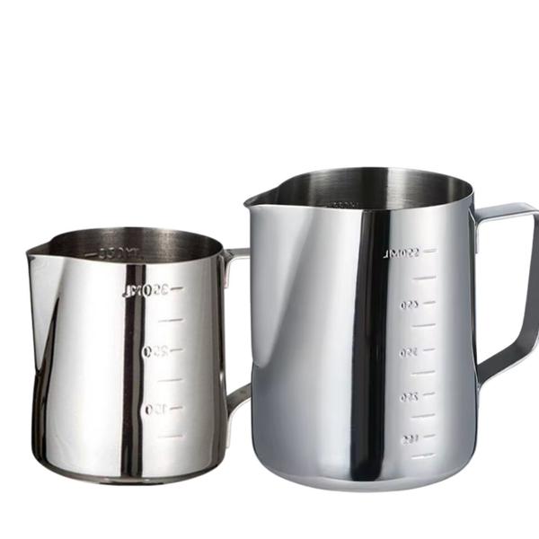 Imagem de Kit 2 Jarras Barista Inox 350+600 ML Café Leite Profissional