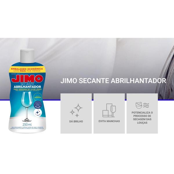 Imagem de Kit 2 jimo secante abrilhantador louça grande 250ml original