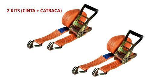Kit 2 Jogos Catraca Cinta De Amarração Carga 3000kg 9 Metros - ITACORDA Imagem de Kit 2 Jogos Catraca Cinta De Amarração Carga 3000kg 9 Metros