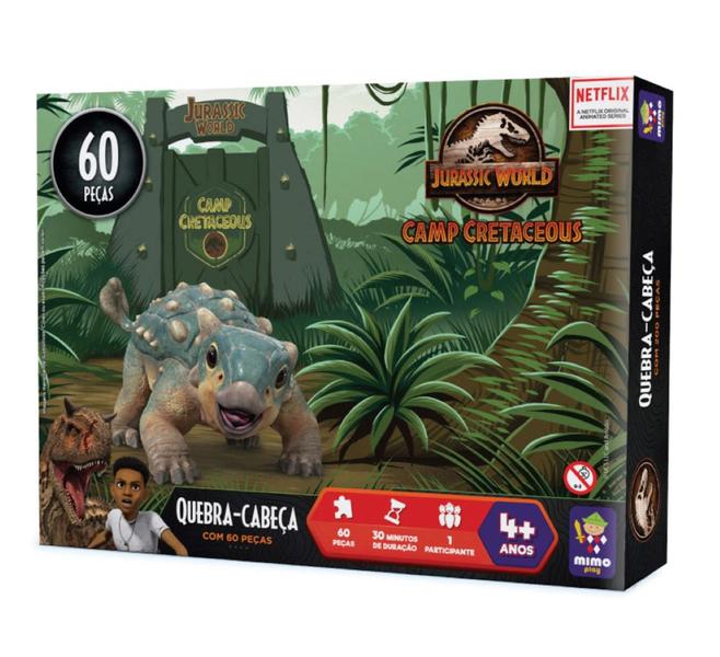 Imagem de Kit 2 Jogos Educativos e 2 Quebra Cabeças Jurassic