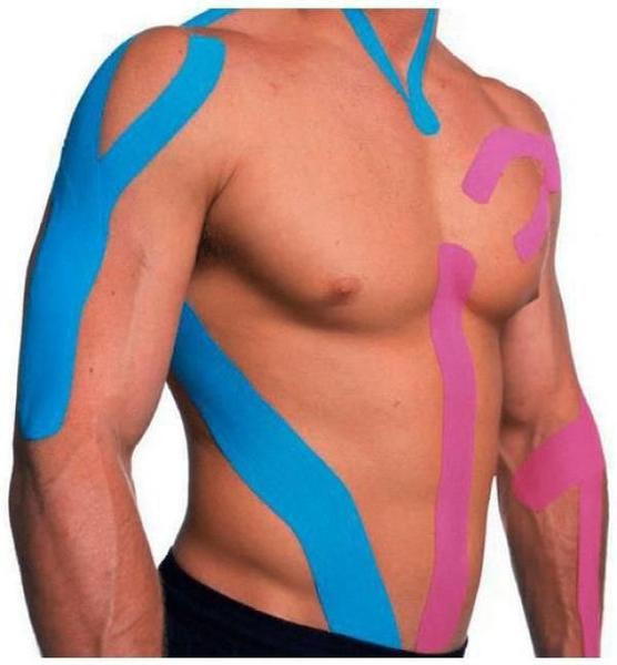 Imagem de Kit 2 Kinesio Tape Bandagem Adesiva Funcional 5Cm X 5M