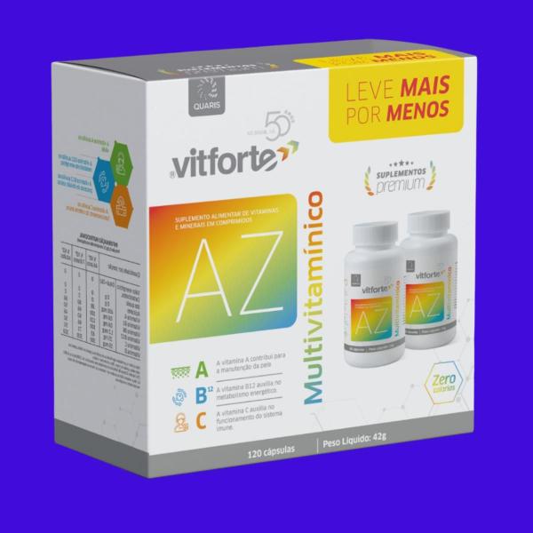 Imagem de Kit 2 Kits Vitamina Vitforte A-Z 120 Cps - Vitforte