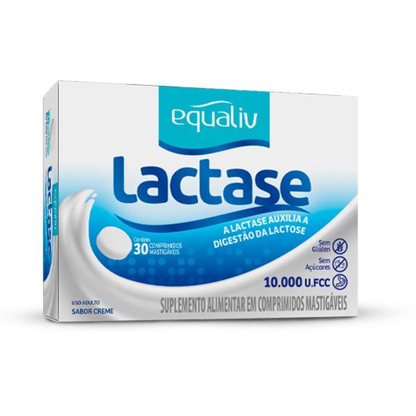 Imagem de Kit 2 Lactase Equaliv 30 comprimidos mastigáveis