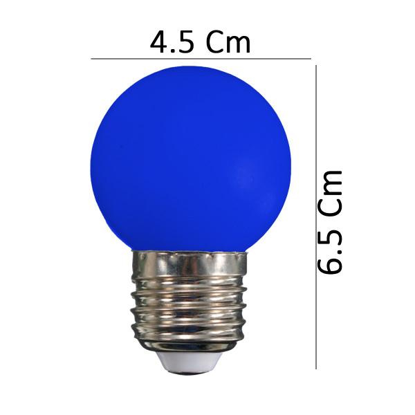 Imagem de kit 2 Lâmpada Bolinha Led 1w  E27