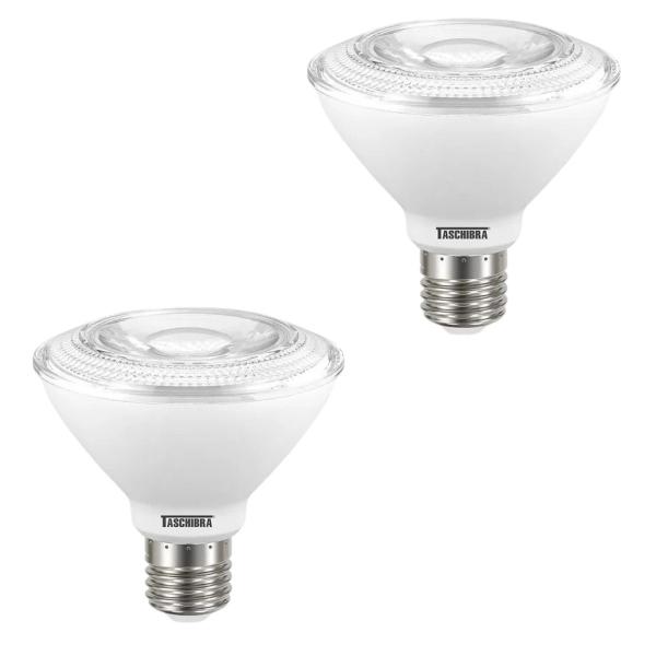 Kit 2 Lâmpada De Led Par30 9,9w 2700k Ip65 E27 Biv Taschibra Imagem de Kit 2 Lâmpada De Led Par30 9,9w 2700k Ip65 E27 Biv Taschibra
