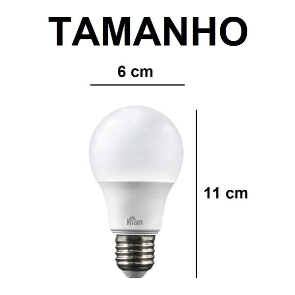 Imagem de Kit 2 Lâmpada Led 15w Bulbo A60  Bivolt Luz Neutra 4000k Kian