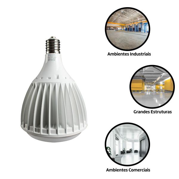 Imagem de Kit 2 Lampada LED Alta Potencia 200W 6500K E40 Bivolt Foxlux